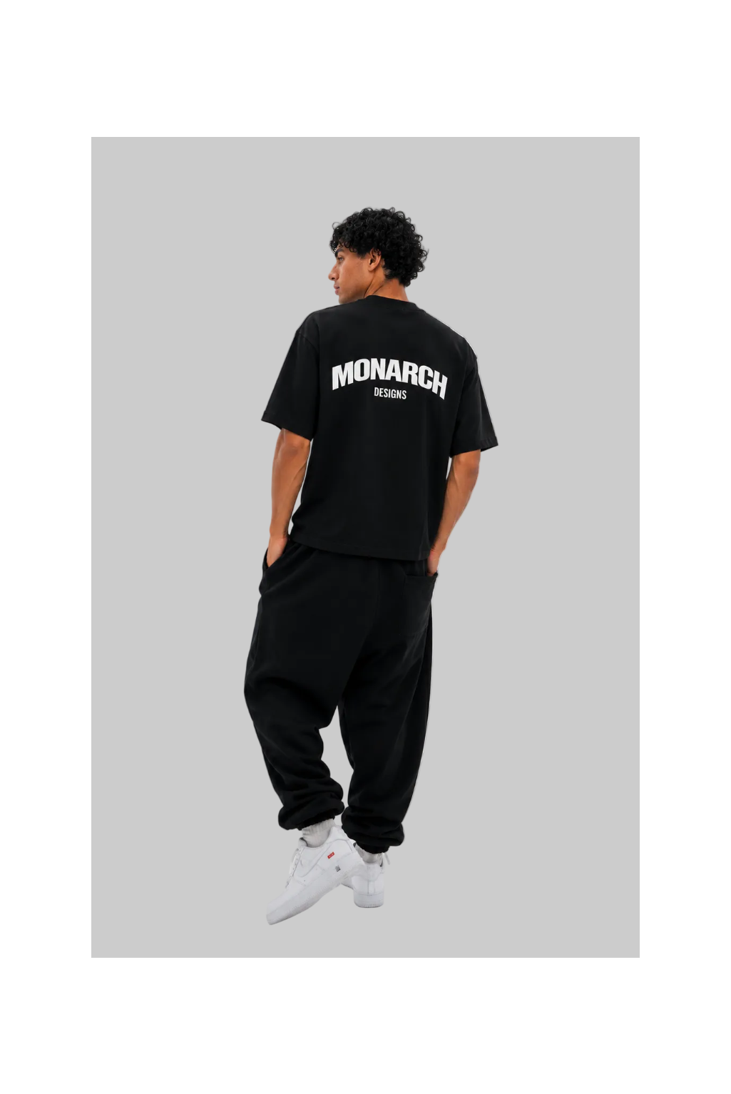 Curved Boxy Tee - Black