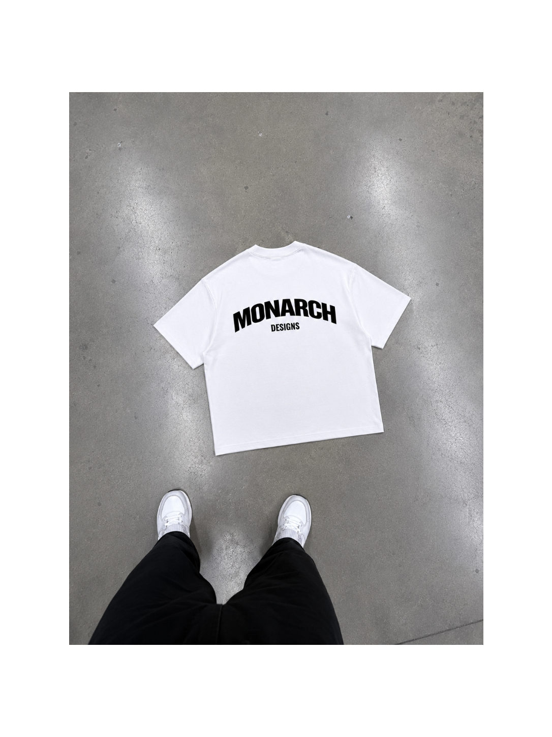 Curved Boxy Tee - White