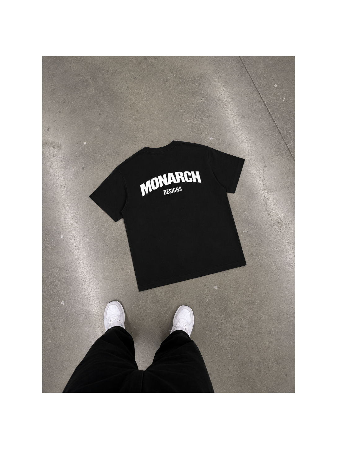 Curved Boxy Tee - Black