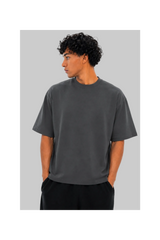 Refined Boxy Tee - Faded Grey