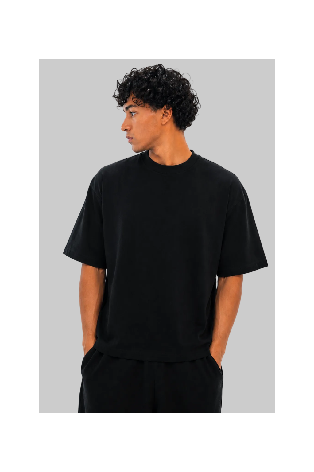 Refined Boxy Tee - Black