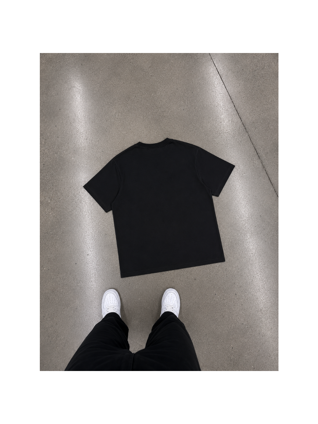 Refined Boxy Tee - Black